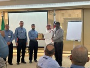 Recognition certificate presented by Sadara